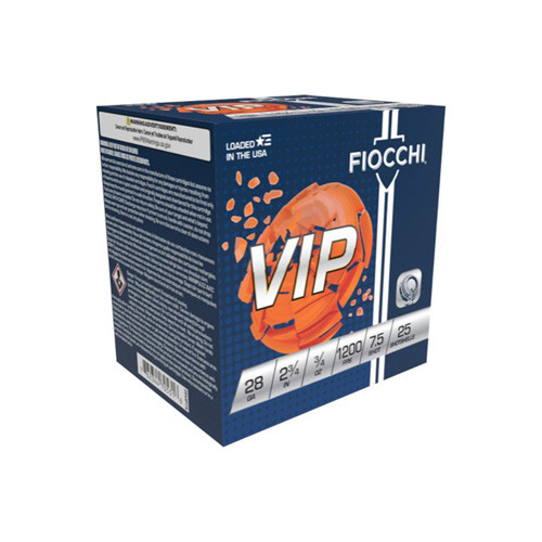 Fiocchi 28 Gauge Exacta Target VIP #7.5 3/4 oz 2.75 in 25/Box [Item 5283]