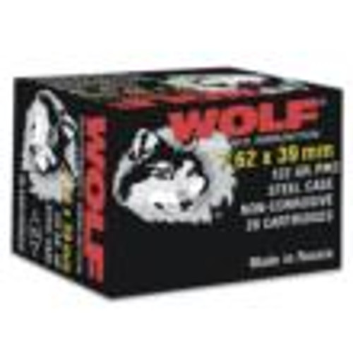 Wolf 7.62x39mm Polyformance Full Metal Jacket 123 Grain 20/Box