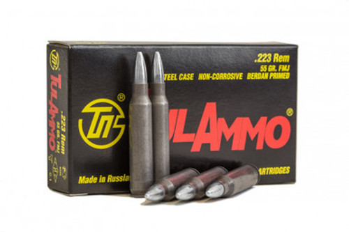 Tulammo Steel Case Rifle Ammo 223 Rem. 55 gr. FMJ 20 rd.