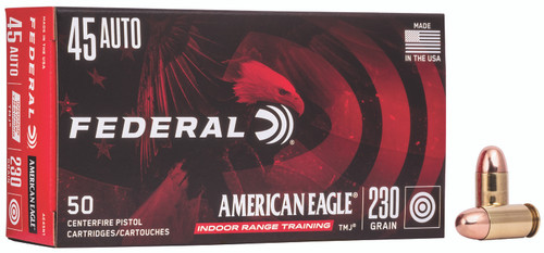 Federal .45 ACP/Auto American Eagle IRT Total Metal Jacket 230 Grain 50/Box