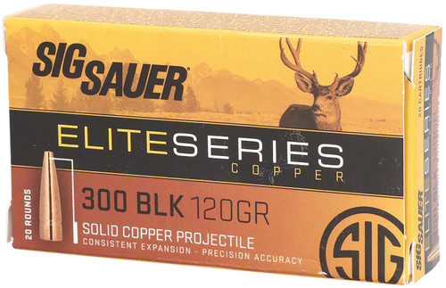 Sig Sauer .30-06 Springfield Elite Copper Hunting Copper Solid 150 Grain 20/Box