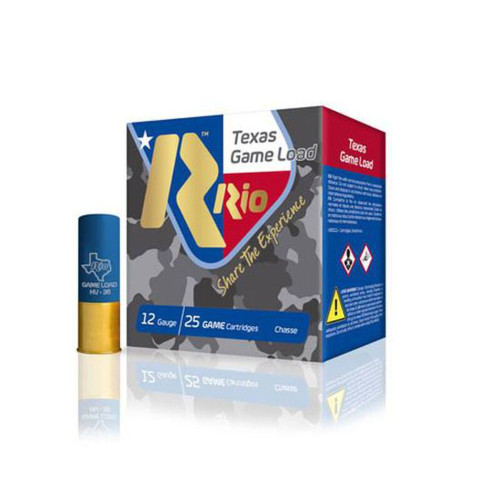 Rio Ammunition 12 Gauge Texas Game Load High Velocity #6 1-1/4 oz 2.75 in 25/Box [Item 11399]