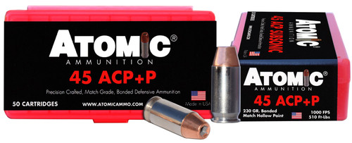 Atomic .45 ACP/Auto Precision Craft Bonded Match Hollow Point 230 Grain 50/Box