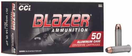 Blazer .357 Magnum Aluminum Jacketed Hollow Point 158 Grain 50/Box