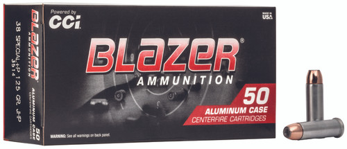 Blazer .38 Special Aluminum +P Jacketed Hollow Point 125 Grain 50/Box