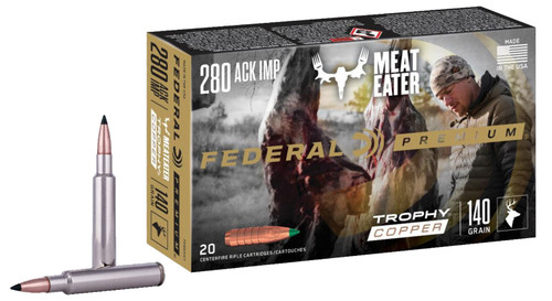 Federal .280 Ackley Premium Trophy Copper 140 Grain 20/Box