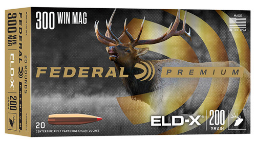 Federal .300 Winchester Mag Premium ELD-X Extremely Low Drag-eXpanding 200 Grain 20/Box