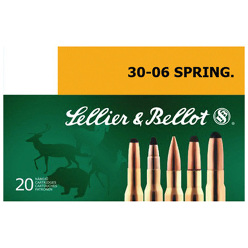 Sellier and Bellot .30-06 Springfield Rifle Full Metal Jacket 147 Grain 20/Box [Item 11033]
