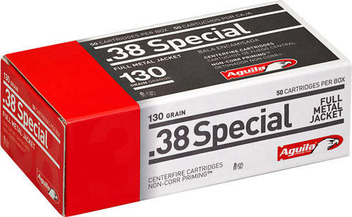 Aguila .38 Special Target & Range Full Metal Jacket 130 Grain 50/Box