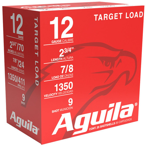 Aguila 12 Gauge Skeet Load Competition High Velocity #9 7/8 oz 2.75 in 25/Box
