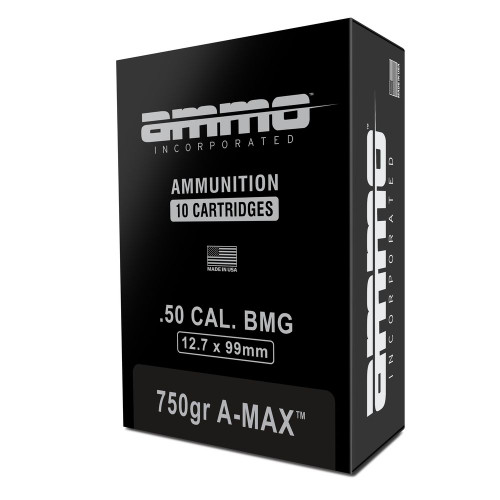 Ammo Inc .50 BMG Signature A-Max 750 Grain 10/Box