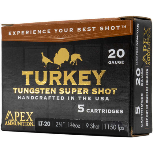 Apex 20 Gauge Turkey TSS #9 1-3/8 oz 2.75 in 5/Box