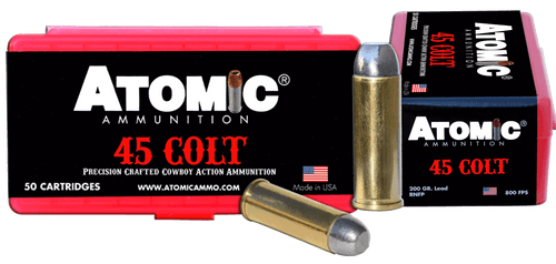 Atomic .45 Long Colt Cowboy Action Precision Craft Lead Round Nose Flat Point 200 Grain 50/Box