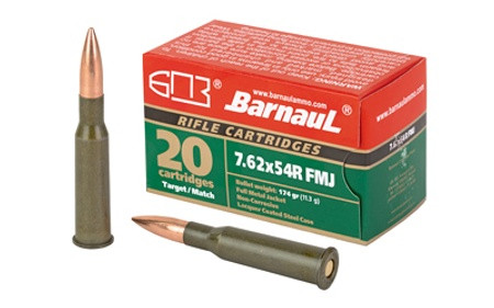 Barnaul 7.62x54mmR Brown Bear Full Metal Jacket 174 Grain 20/Box
