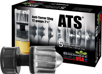 Brenneke 12 Gauge ATS Home Defense Slug 1 oz 2.75 in 5/Box