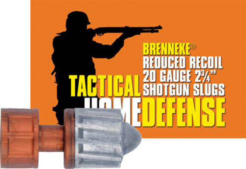 Brenneke 20 Gauge Tactical Home Defense Slug 3/4 oz 2.75 in 5/Box