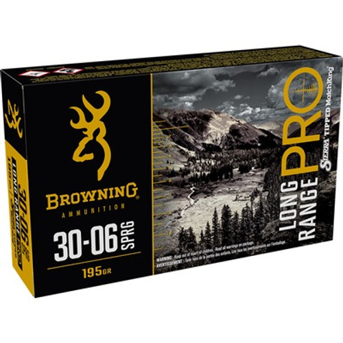 Browning .30-06 Springfield Long Range Pro Sierra MatchKing Boat Tail 195 Grain 20/Box