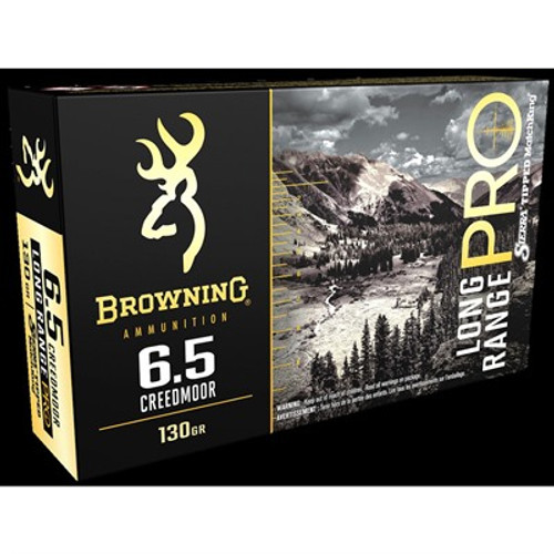 Browning 6.5mm Creedmoor Long Range Pro Sierra MatchKing Boat Tail 130 Grain 20/Box