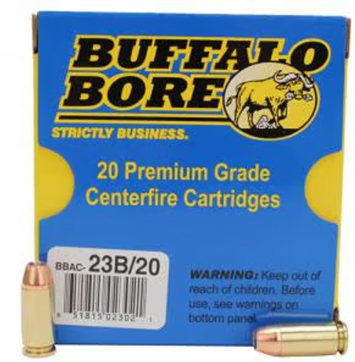 Buffalo Bore .40 S&W Heavy Jacketed Hollow Point 180 Grain 20/Box Buffalo Bore .40 S&W Heavy Jacketed Hollow Point 180 Grain 20/Box