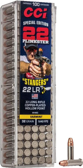 CCI .22 Long Rifle Stangers Copper Plated Hollow Point 32 Grain 100/Box