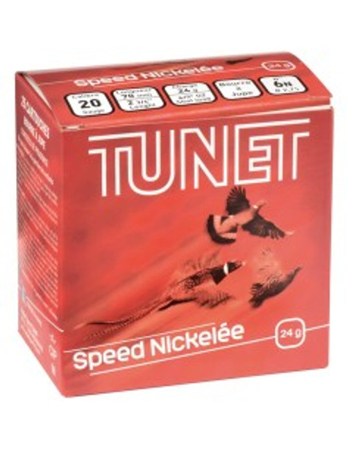 Tunet Speed: Nickel plated 20 Gauge 2-3/4, 6/7oz #7.5 Shot