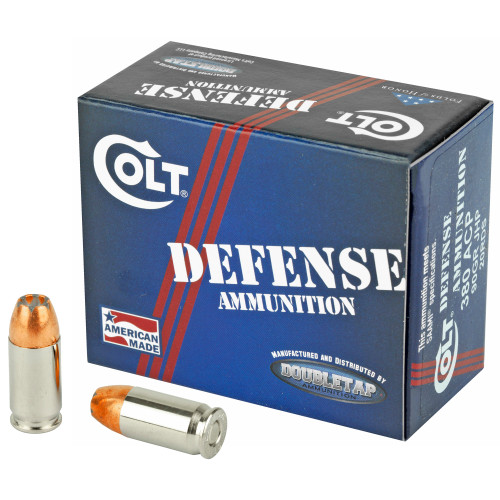 DoubleTap .380 ACP/Auto Colt Defense Jacketed Hollow Point 90 Grain 20/Box DoubleTap .380 ACP/Auto Colt Defense Jacketed Hollow Point 90 Grain 20/Box