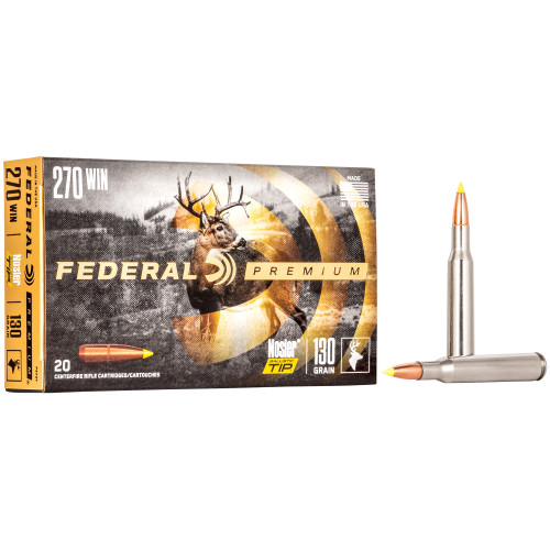 Federal .270 Winchester Premium Nosler Ballistic Tip 130 Grain 20/Box