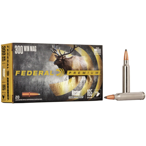 Federal .300 Winchester Mag Vital-Shok Nosler Partition 165 Grain 20/Box