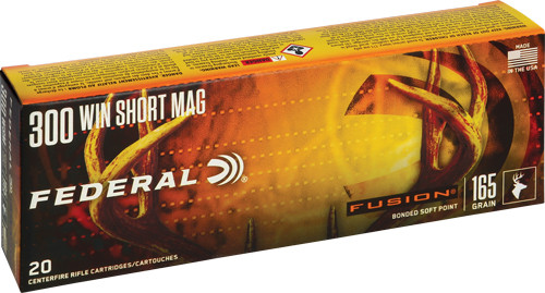 Federal .300 WSM Fusion Bonded Soft Point 165 Grain 20/Box