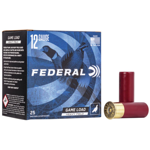 Federal 12 Gauge Game-Shok Game Load Upland Heavy Field #4 1-1/4 oz 2.75 in 25/Box