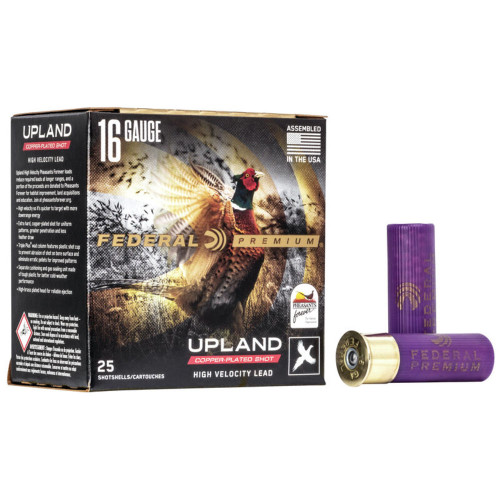 Federal 16 Gauge Premium Upland Wing-Shok Pheasant Forever High Velocity #5 1-1/8 oz 2.75 in 25/Box