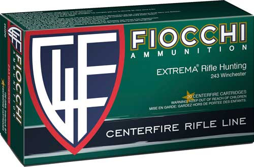Fiocchi .243 Winchester Field Dynamics Pointed Soft Point 100 Grain 20/Box