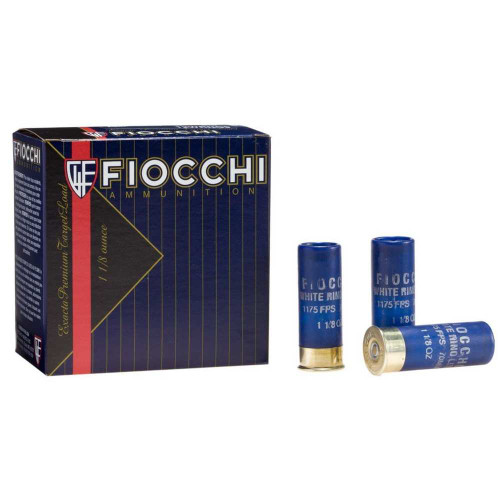Fiocchi 12 Gauge Exacta Target White Rino #8 1-1/8 oz 2.75 in 25/Box