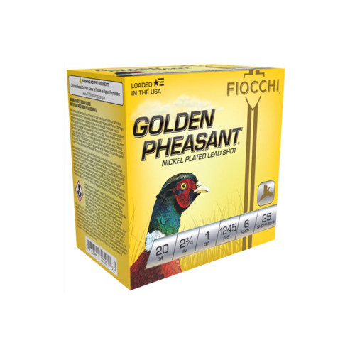 Fiocchi 20 Gauge Golden Pheasant Extrema #6 1 oz 2.75 in 25/Box