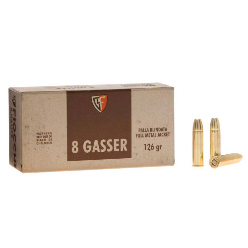 Fiocchi 8mm Gasser Heritage Full Metal Jacket 126 Grain 50/Box