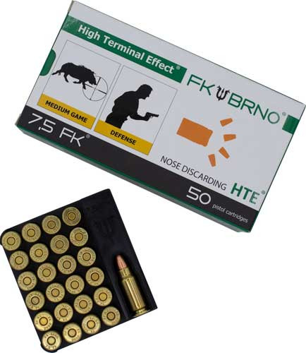 FK Brno 7.5 FK F5 Copper Hollow Point 95 Grain 50/Box