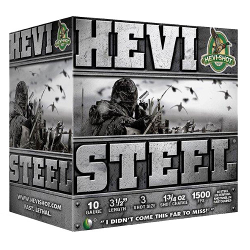 HEVI-Shot 10 Gauge HEVI-Steel #3 1-3/4 oz 3.5 in 25/Box