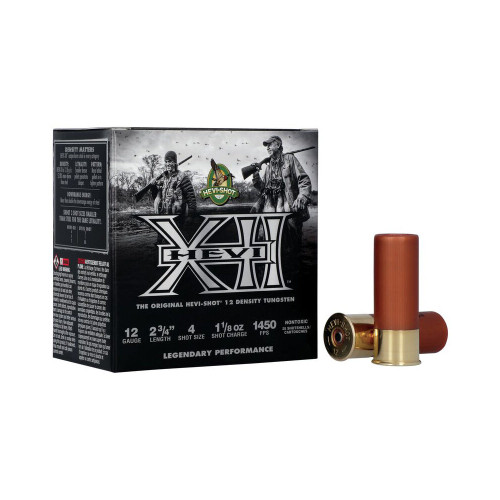 HEVI-Shot 12 Gauge HEVI-XII #4 1-1/8 oz 2.75 in 25/Box