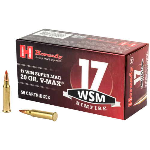 Hornady .17 WSM Varmint Express V-Max 20 Grain 50/Box