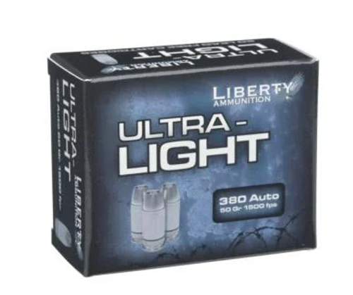 Liberty Ammunition .380 ACP/Auto Ultra-Light Copper Mono Frag HP 50 Grain 20/Box