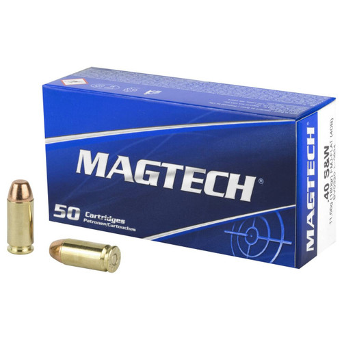 Magtech .40 S&W Sport Shooting Range/Training Full Metal Jacket Flat Nose 180 Grain 50/Box