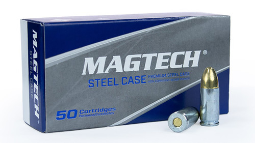 Magtech 9mm Luger / Parabellum Steel Case Full Metal Jacket 115 Grain 50/Box