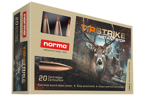 Norma .280 Remington Dedicated Hunting Tipstrike Polymer Tip 160 Grain 20/Box