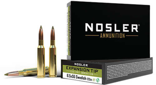 Nosler 6.5x55mm Swedish Expansion Tip SP 120 Grain 20/Box