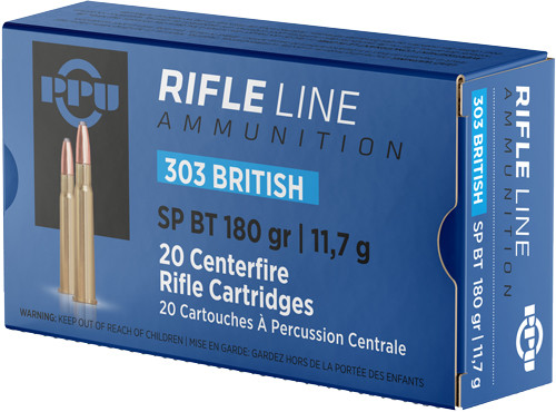 Prvi Partizan .303 British Rifle Soft Point Boat Tail 180 Grain 20/Box