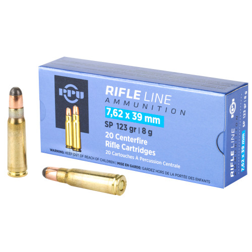Prvi Partizan 7.62x39mm Metric Rifle Soft Point 123 Grain 20/Box