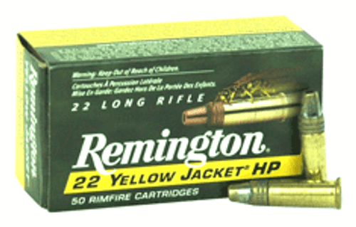 Remington .22 Long Rifle Yellow Jacket High Velocity Truncated Cone Hollow Point 33 Grain 50/Box
