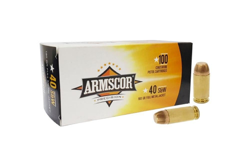 Armscor .40 S&W  Full Metal Jacket 180 Grain 100/Box [Item 9364]