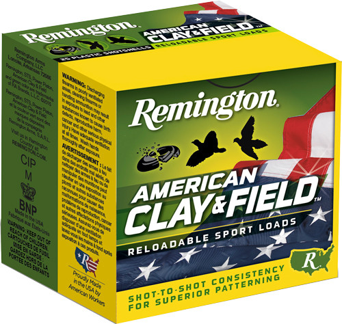Remington 12 Gauge American Clay & Field Sport Loads #8 1-1/8 oz 2.75 in 250/Box