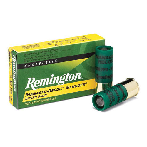 Remington 12 Gauge Slugger Managed-Recoil Rifled Slug Slug 1 oz 2.75 in 5/Box
